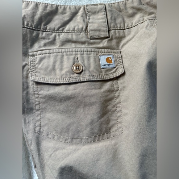 Carhartt Women’s Tan Cotton Short  Pants, Size: 14 - Picture 7 of 7